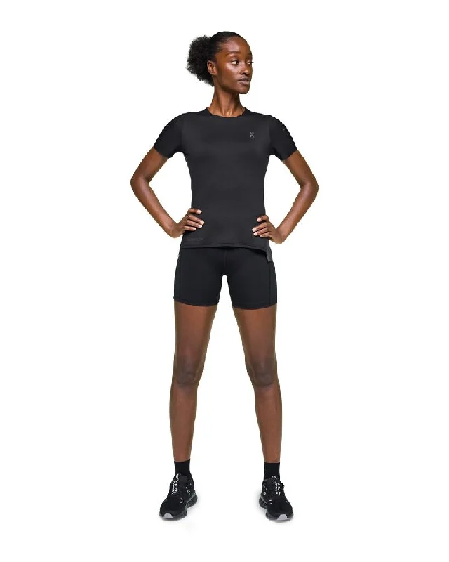 ON | Performance T-Shirt | Black / Eclipse | Dames Mesh Fabric Canvas Fabric Denim Fabric