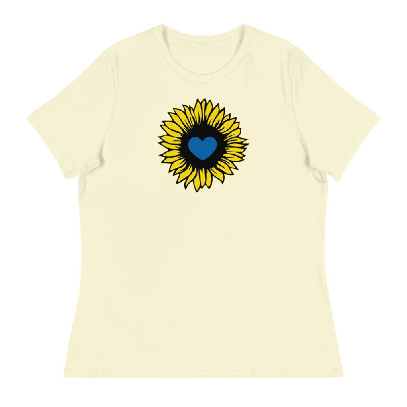Ukraine Sunflower Women's Relaxed T-Shirt Elegant Classic Vintage