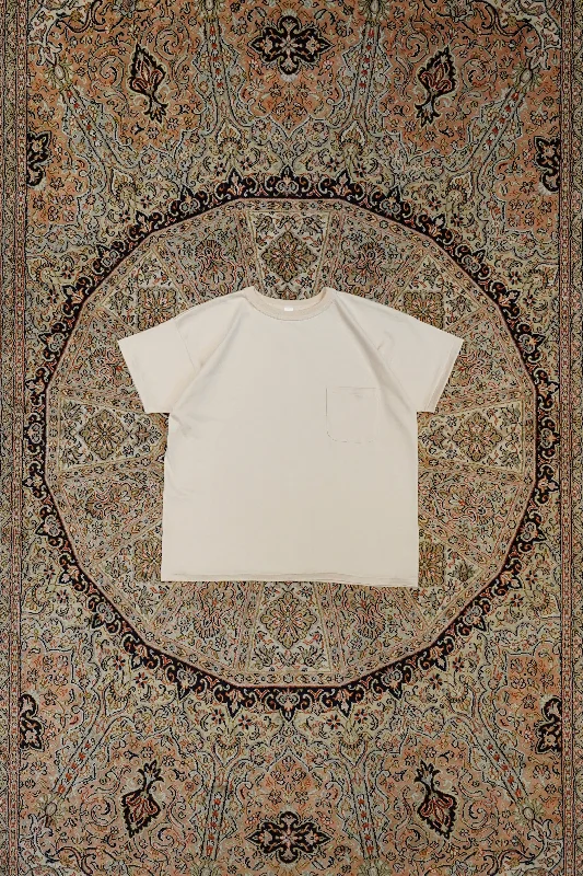 Taiga Takahashi TEE SHIRT (IVORY) Lace Blend Ribbed Blend Corduroy Blend