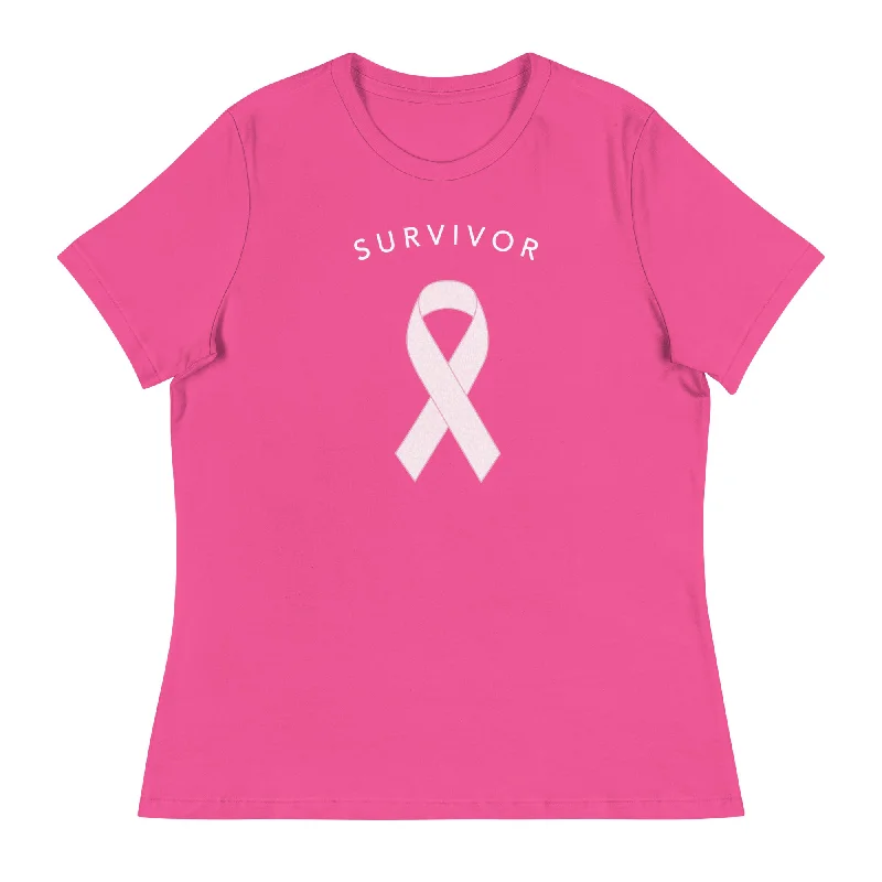 Survivor Women's Relaxed T-Shirt Knit Fabric Woven Fabric Fleece Fabric