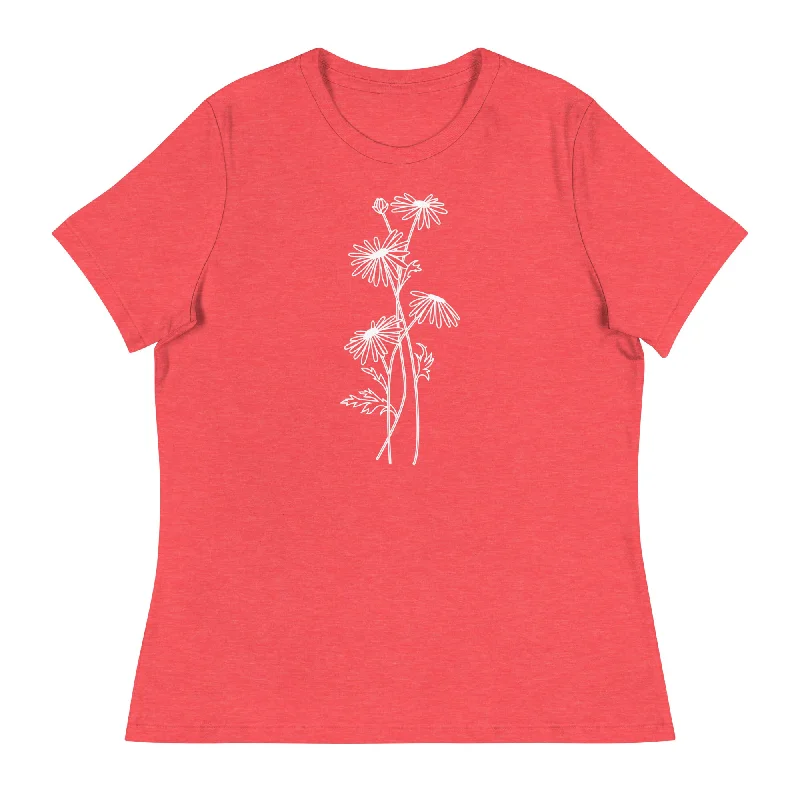 Daisy Women's Relaxed T-Shirt Fleece Nylon Spandex