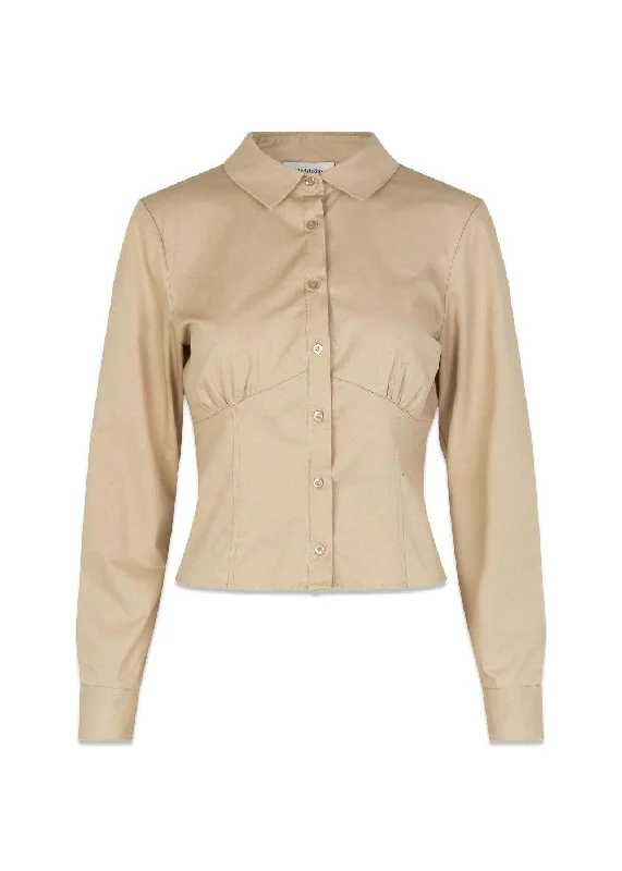 HarrisonMD shirt - White Pepper Spandex Blend Rayon Blend Denim Blend