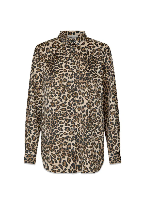 Tipsymd print shirt - Leo Leo Print Anti-Shrink Durable Soft