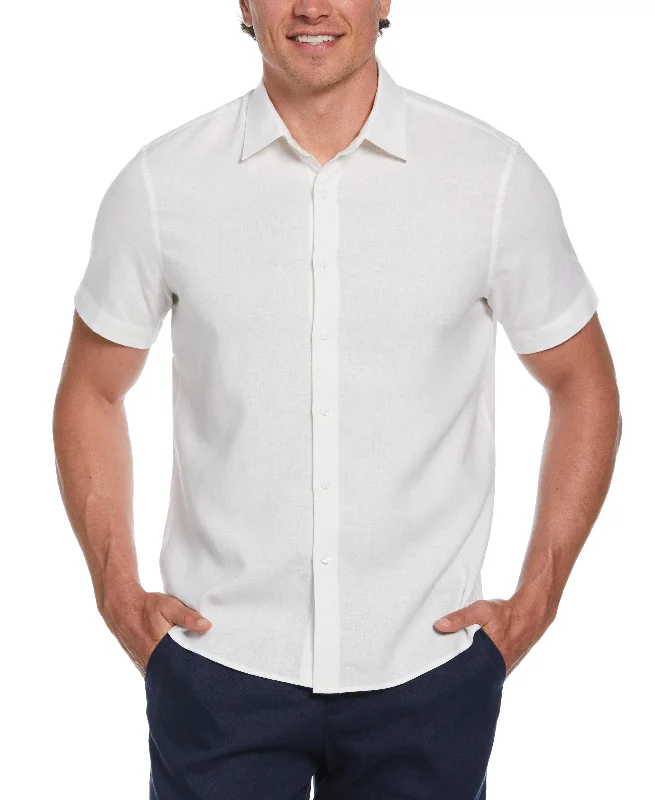 Solid Linen Blend Shirt Silk Blend Satin Velvet