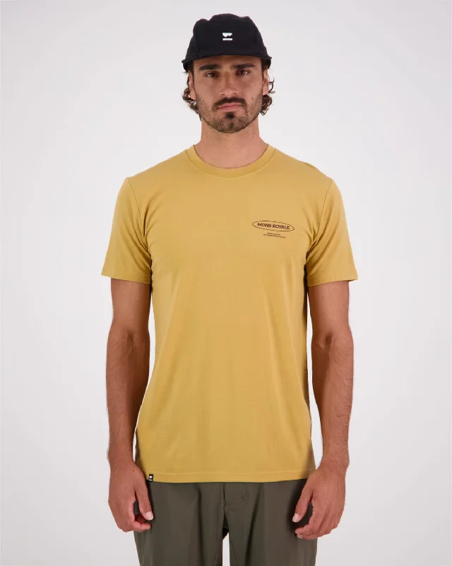 Icon Merino Classic T-Shirt - Honey Real Fur Shearling Chenille