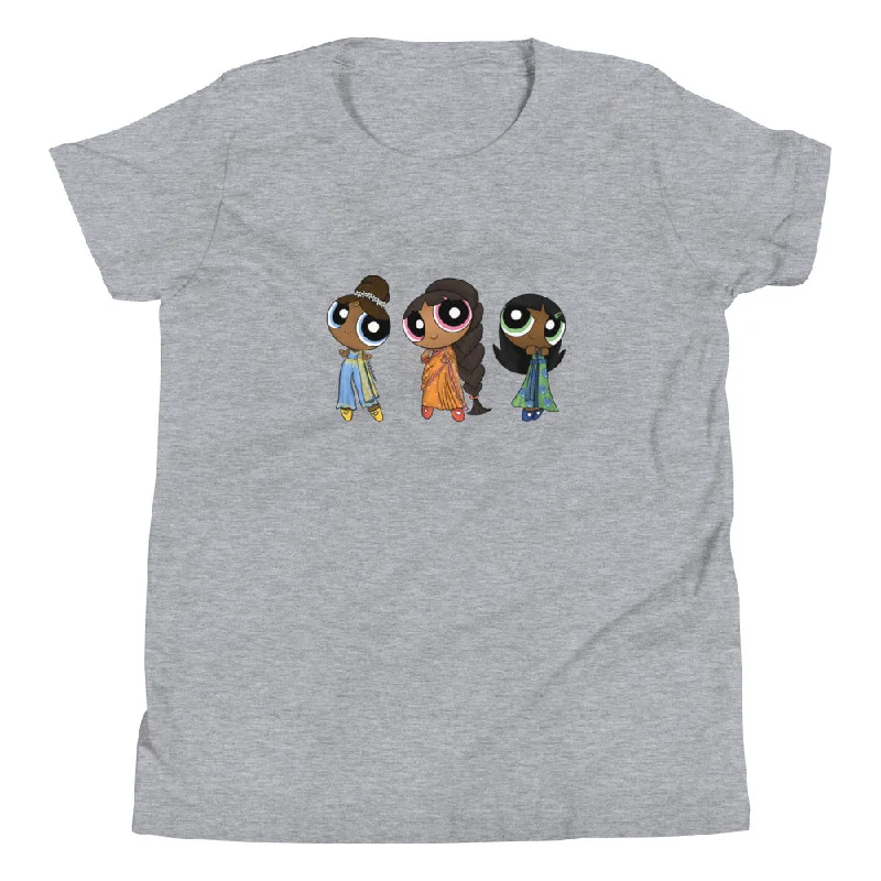 Youth Desi Powerpuff Girls T-Shirt Mesh Blend Leather Blend Suede Blend