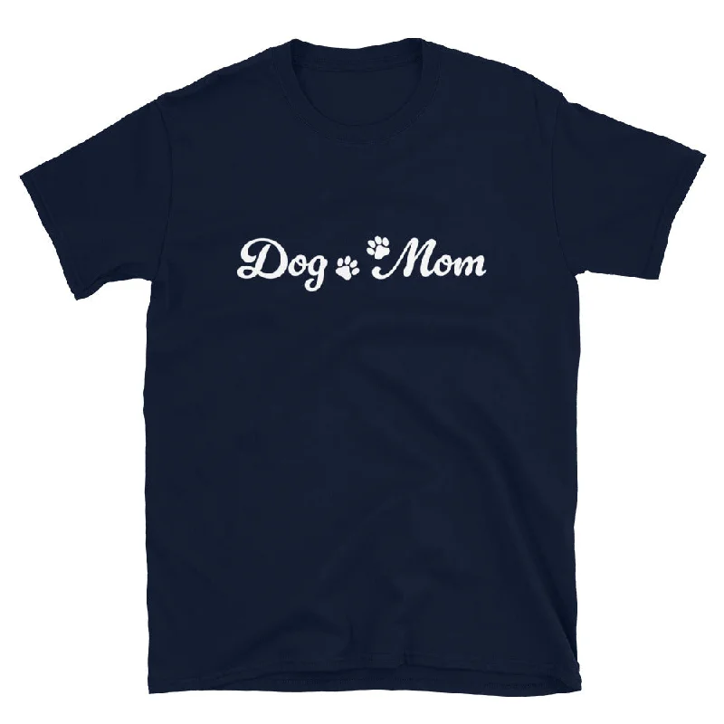 Paw Print Dog Mom T-Shirt Zippered Buttoned Snapped