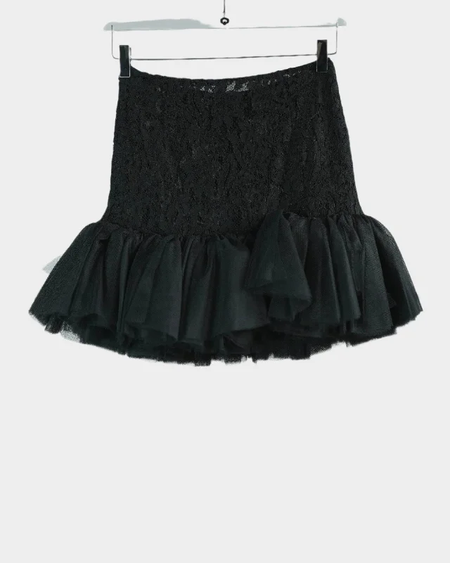 Lace and Tulle Skirt wool skirt warm