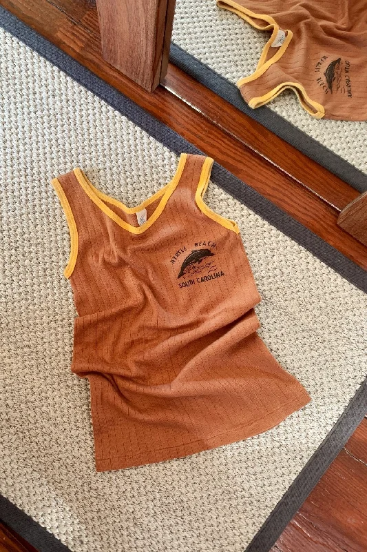 Myrtle Beach Ringer Tank teal tank top