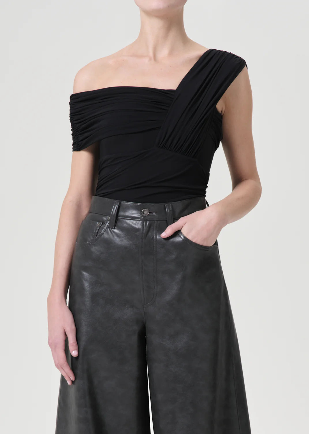 Black Etienne Bodysuit Comfortable Full-Sleeve Bodysuit