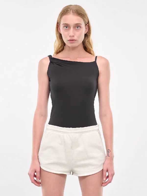 Torbid Bodysuit (ES2472SO-SOOT) Trendy Bodysuit with Tulle