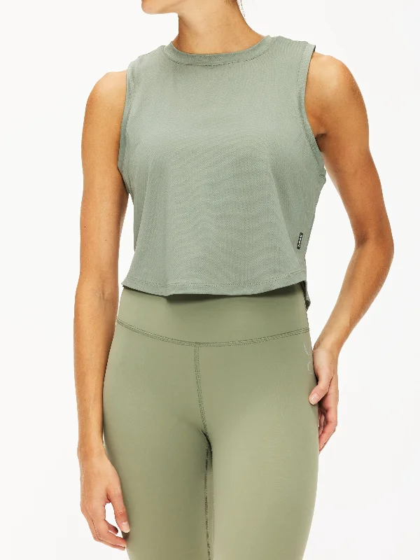 ASRV Cropped Training Tank crew neck tank