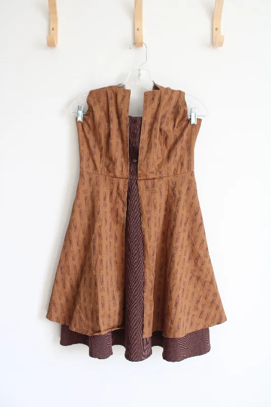 BBC Hot Topic Collection Brown Doctor Who Regeneration Dress | M Tunics Practical durable