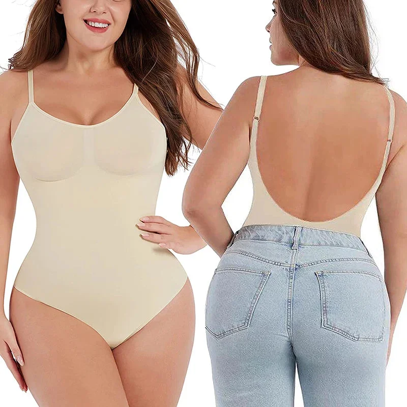 Bodysuit for Women Elegant Bodysuit with Pleated Detail