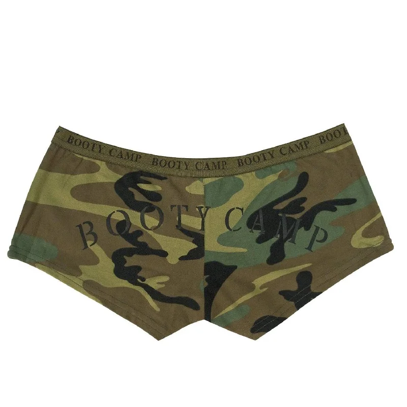 Woodland Camo "Booty Camp" Booty Shorts & Tank Top activewear tank top