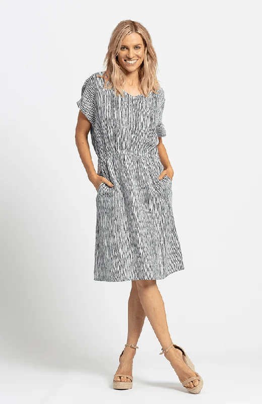 Vintage Round Neck Dress - Jilly Dress