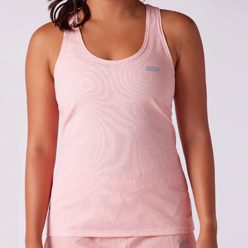 Women's Vapor Lite Tempo Tank - Heather Buff slim fit tank