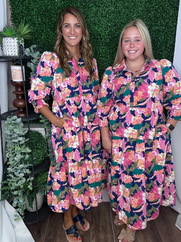 DRESS ELEANOR MADLY IN LOVE PINK Tunics Practical easy-care