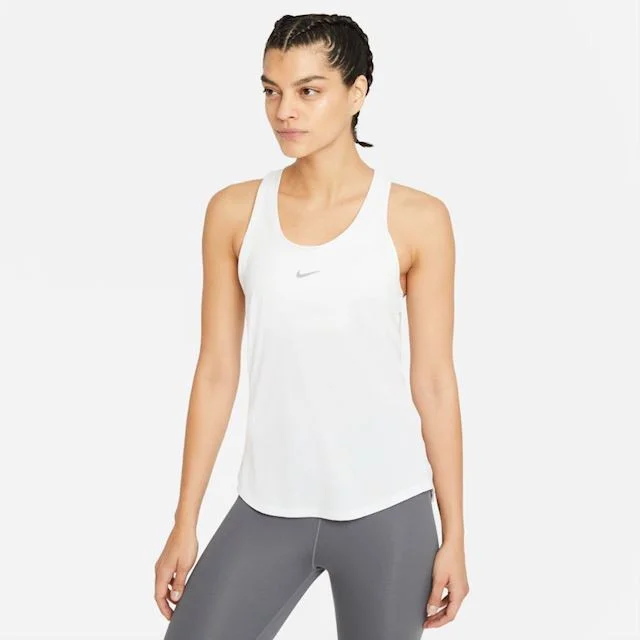 Women’s DRI-FIT One Luxe Twist Standard Fit Tank (100 - White/Reflective Silver) layering tank top