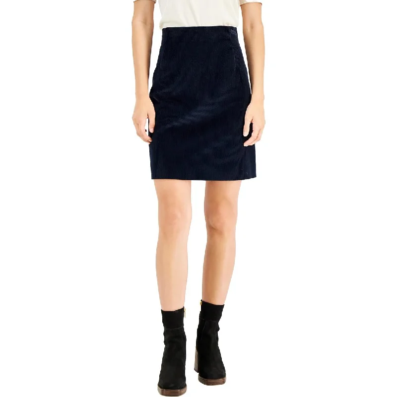 Womens Corduroy Short Mini Skirt leather skirt refined