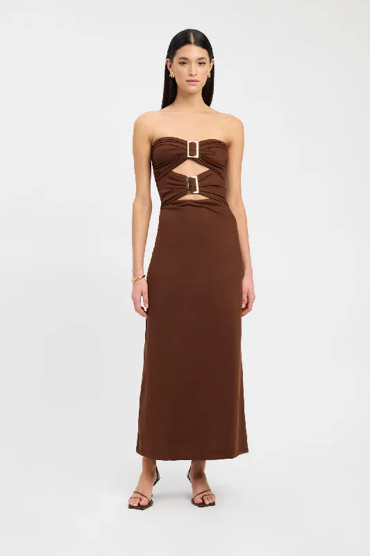 Bolt Buckle Dress Tunics Yoga stretchy