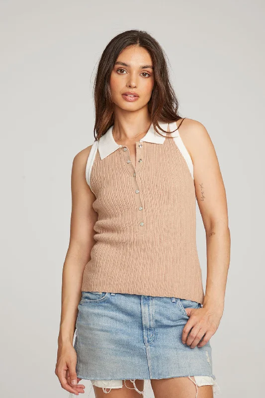 Alice Portabella Tank ivory tank top