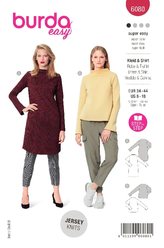 Burda X06080 Misses Dress Tunics Travel practical