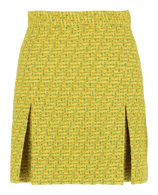Gucci Womens Love Parade Mini Skirt silk skirt sleek