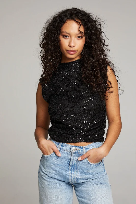 Haileyy Licorice Tank Top lace back tank