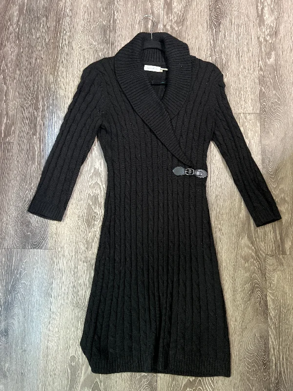 Calvin Klein Sweater Crossover Dress (Size Medium) Nylon Fabric Polyester Fabric Spandex Fabric