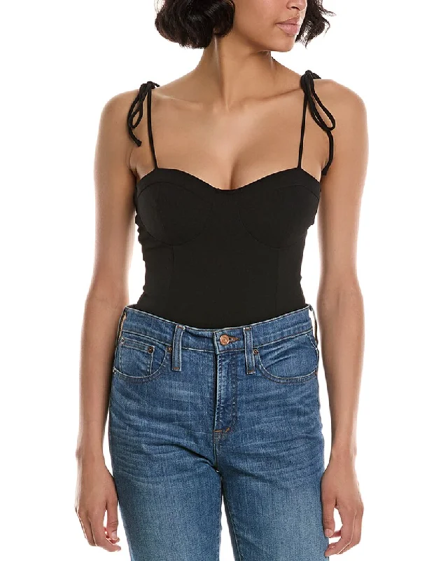 Sage the Label Evening Cocktail Corset Bodysuit Elegant Bodysuit with Floral Embroidery