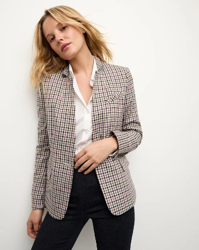 Veronica Beard Katie Dickey Jacket in Oat Multi Faux Fur Jacket Real Fur Jacket Shearling Jacket