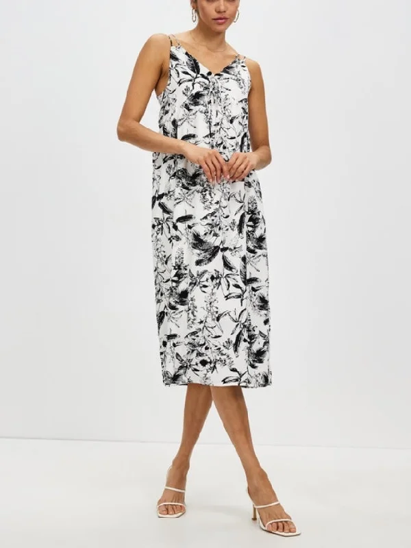 Women's casual suspender black and white Dress by Kaja Clothing - Rhoda Dress