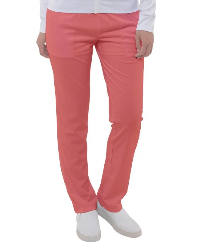 Citra Red Straight Leg Pants Comfy Athletic Pants