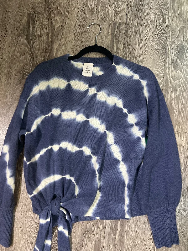 Cinq A Sept Tiedye Front Tie Sweater (Size Medium) High Neck Crew Neck V-Neck