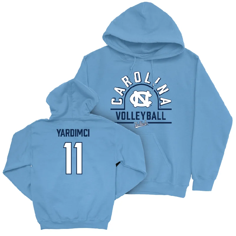 UNC Women's Volleyball Carolina Blue Classic Hoodie  - Peyman Yardimci Hoodie with Oversized Fit Loose Comfortable