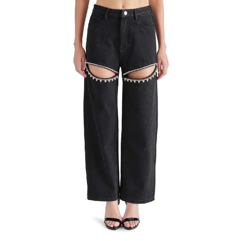 TAYLOR PANT BLACK Fashionable Button-Up Pants