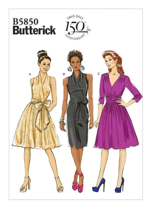 Butterick Pattern B5850 Misses' Dress Tunics Floral girly
