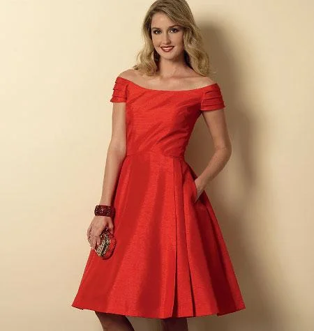 Butterick Pattern B6129 Misses Dress Floral Print girly