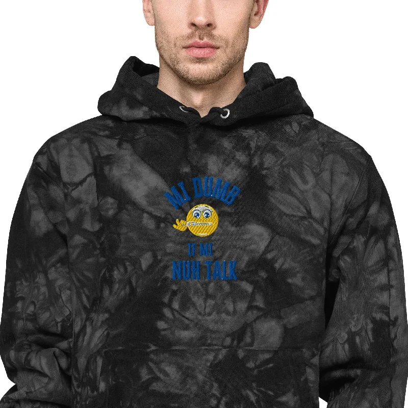 FZ Unisex Champion tie-dye hoodie Hoodie with Drawstring Waist Adjustable Fitted