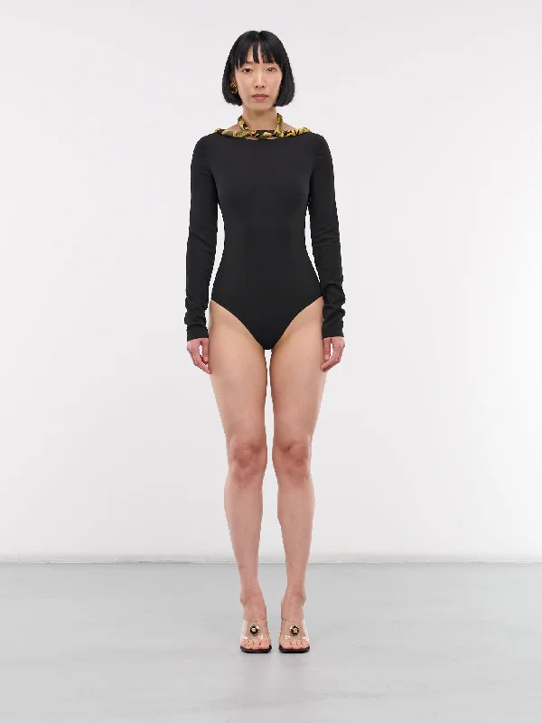 La Coupe Des Dieux Bodysuit (1016149-1A11613-1B000-BLACK) Comfortable T-shirt Bodysuit