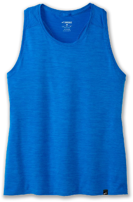 Women’s Luxe Tank (488 - Heather Azure Blue) striped tank top
