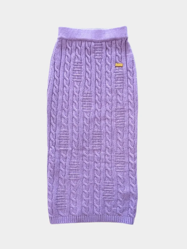 Long Knitted Skirt boho skirt vibe