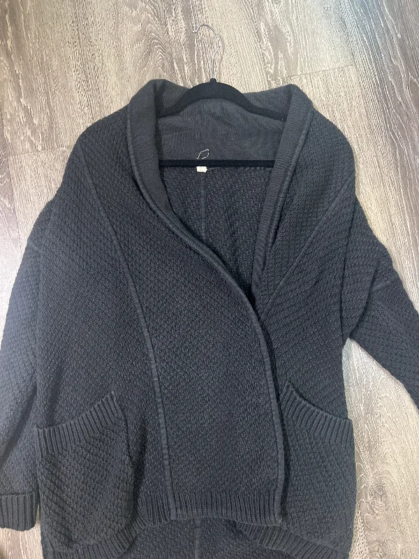 Lululemon Thick Knit Button Sweater (Size 10) Spandex Blend Rayon Blend Denim Blend