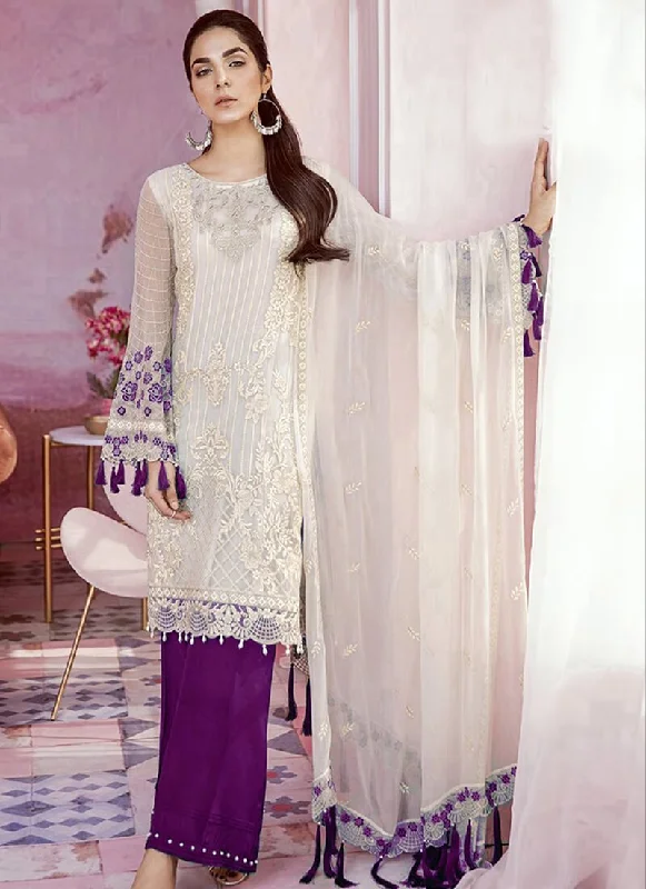 White Heavy Georgette Palazzo Dress Tunics Formal black