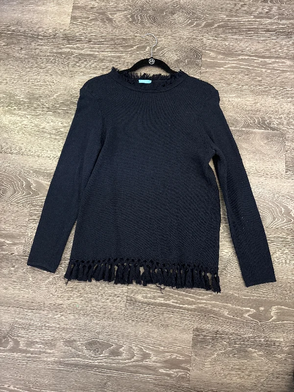J Mclaughlin Tassel Hem Long Sleeve Sweater - Medium Soft Cozy Warm