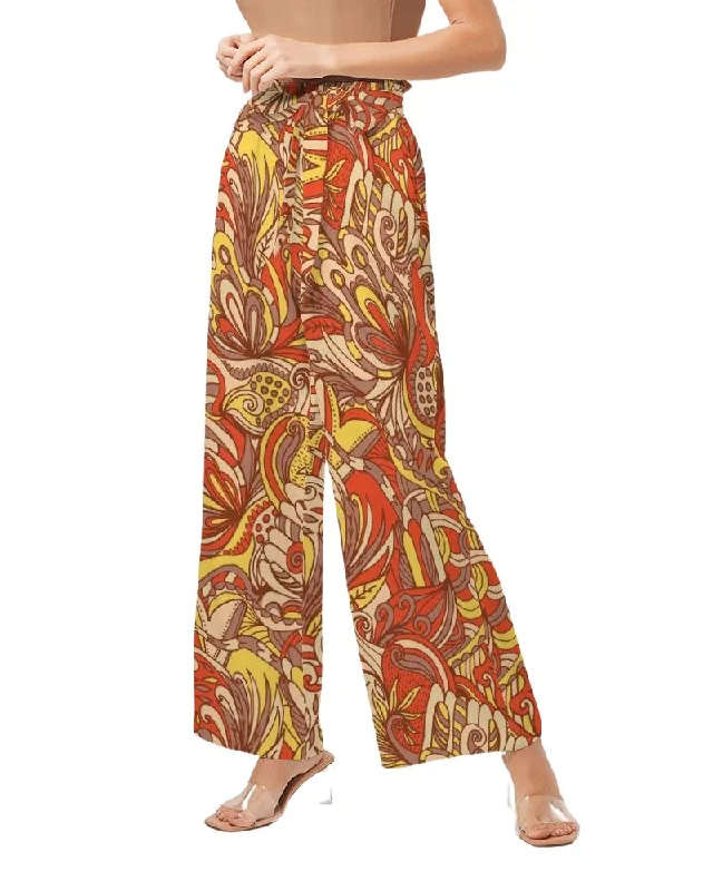 Miarna High-Rise Wide Leg Pants Casual Track Pants