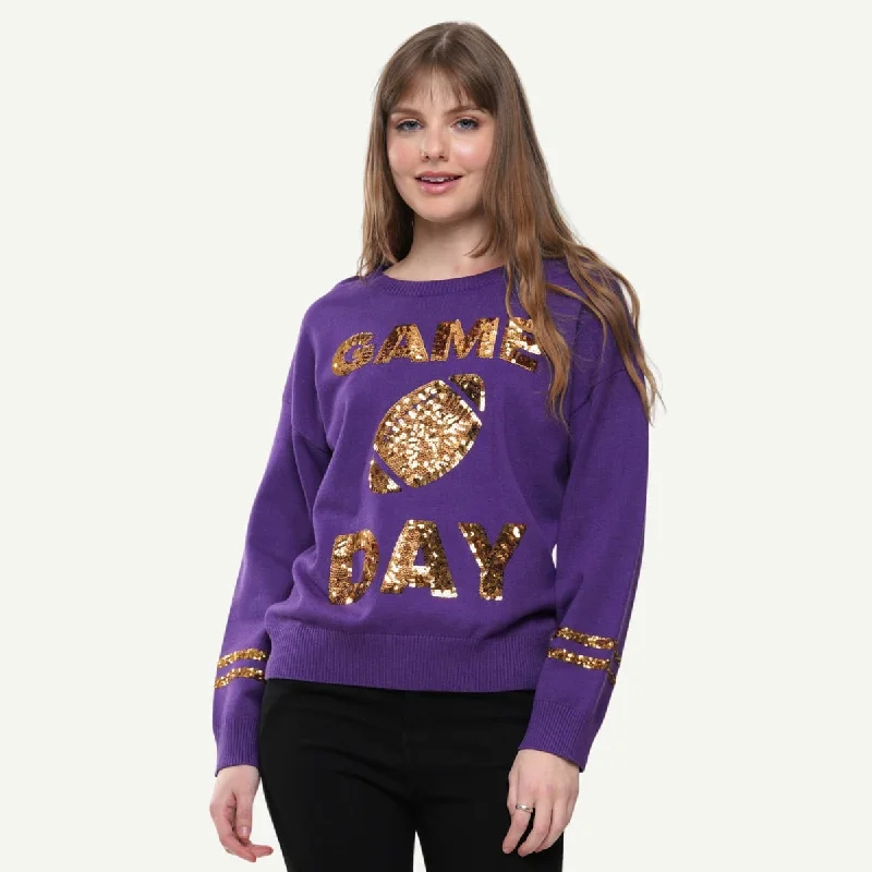 Gameday Sparkle Sweater Tailored Straight A-Line