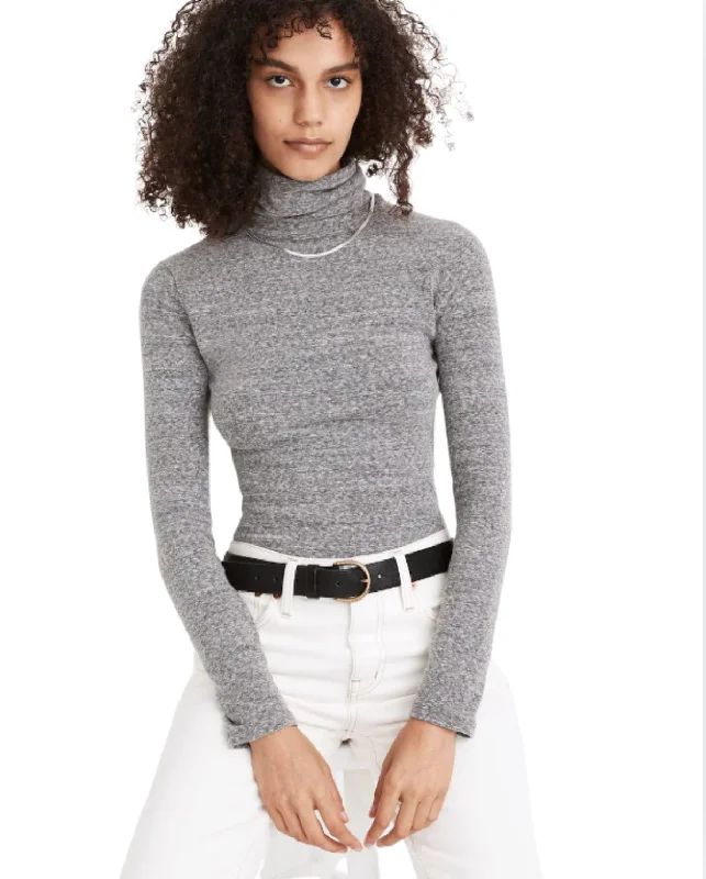 Turtleneck Bodysuit Elegant Bodysuit with Mesh Panels