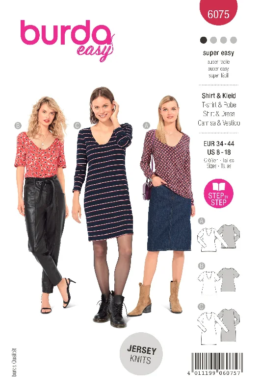 Burda X06075 Misses Dress Tunics Hiking breathable